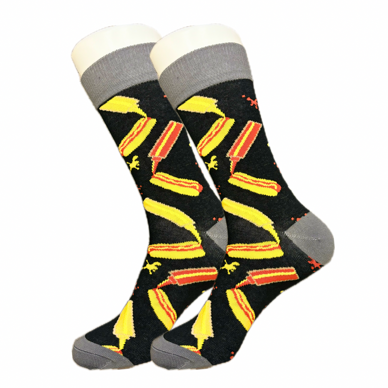 Black Hotdog Socks