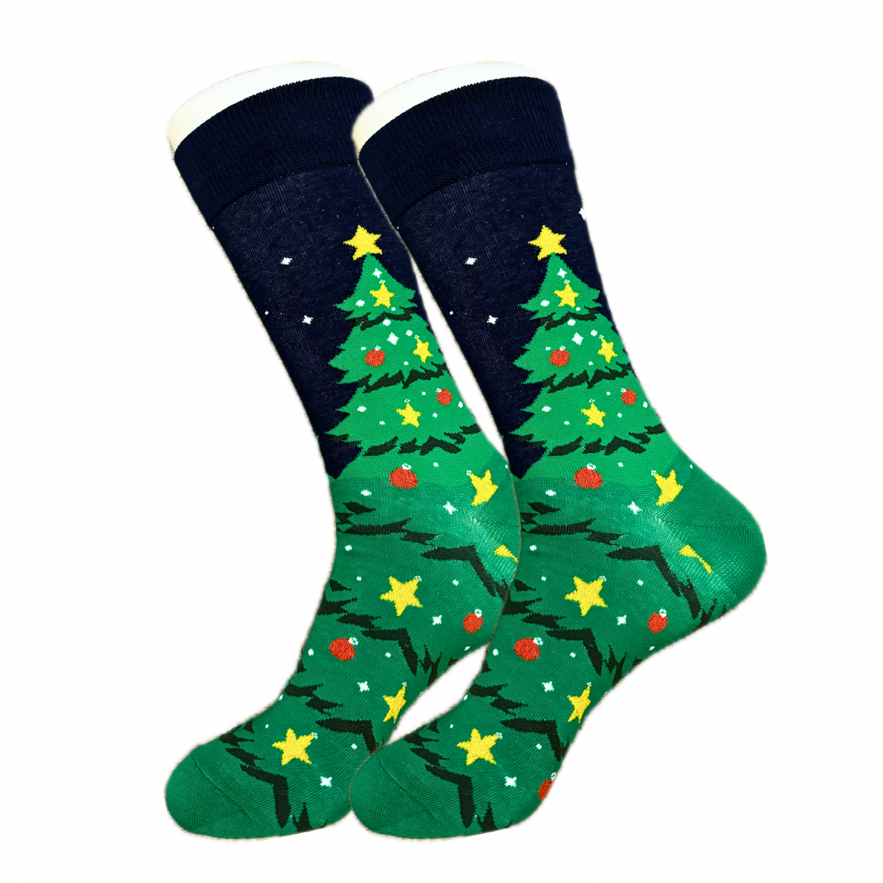 Green Christmas Tree Socks