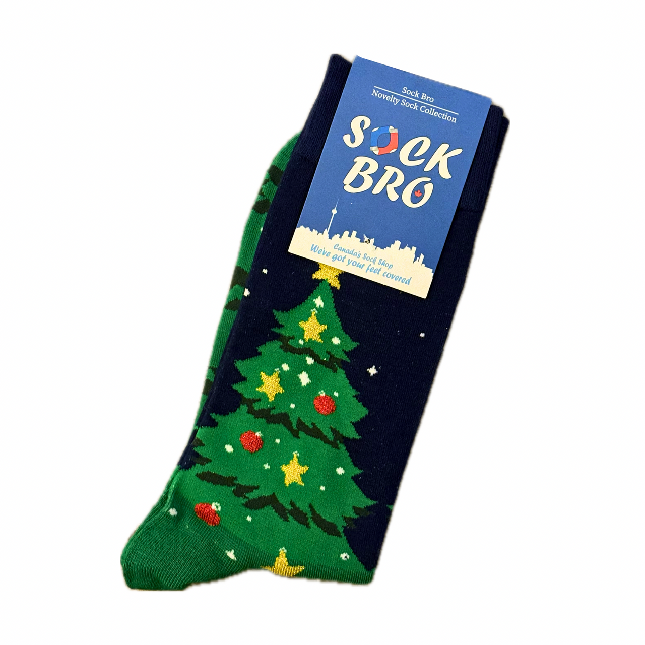 Green Christmas Tree Socks