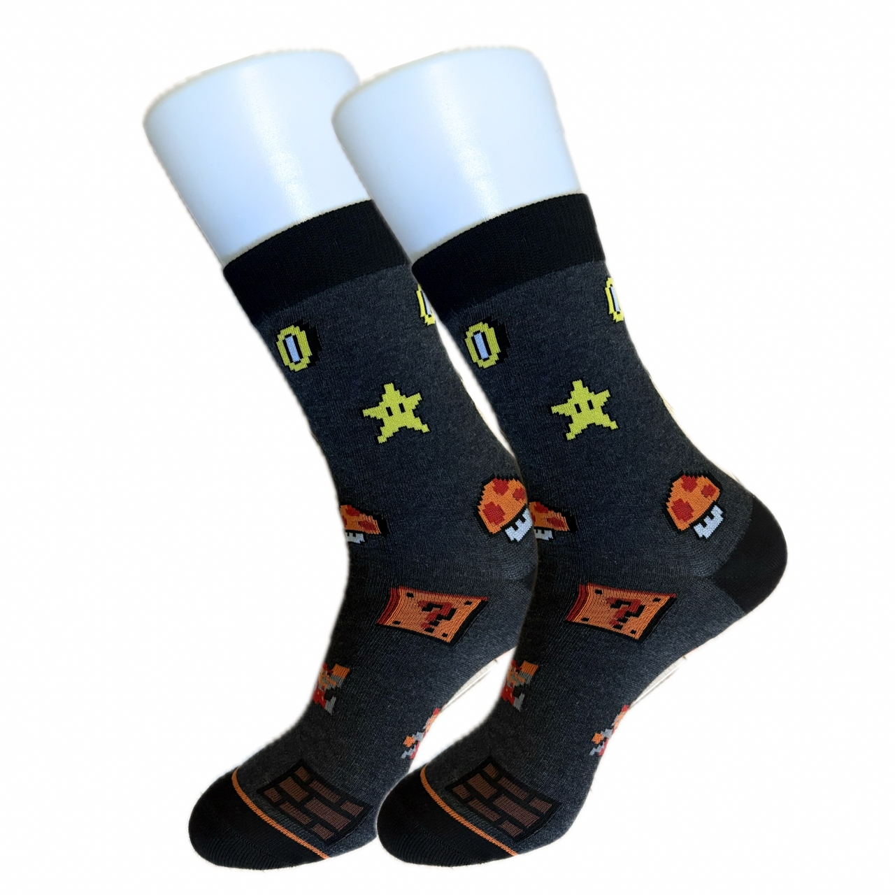 Black Mario 64 Socks