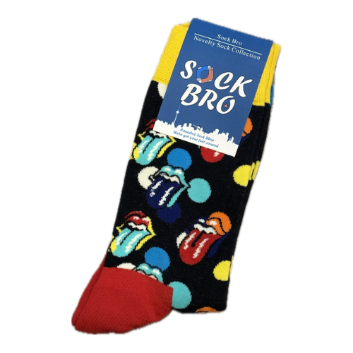 Black Rolling Stones Socks