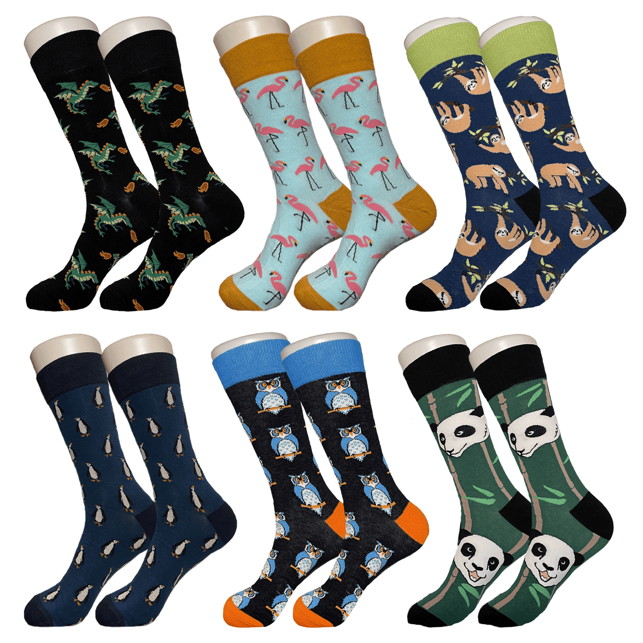 Animal Sock Bundle - 6 Pack