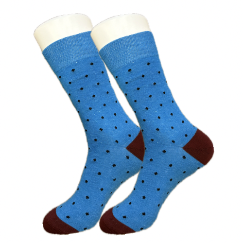 Blue Polka Dot Socks