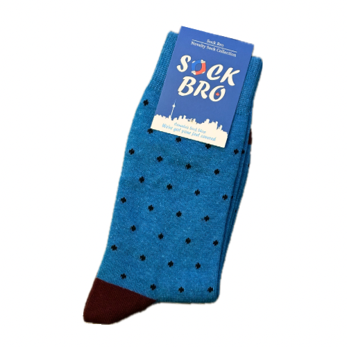 Blue Polka Dot Socks