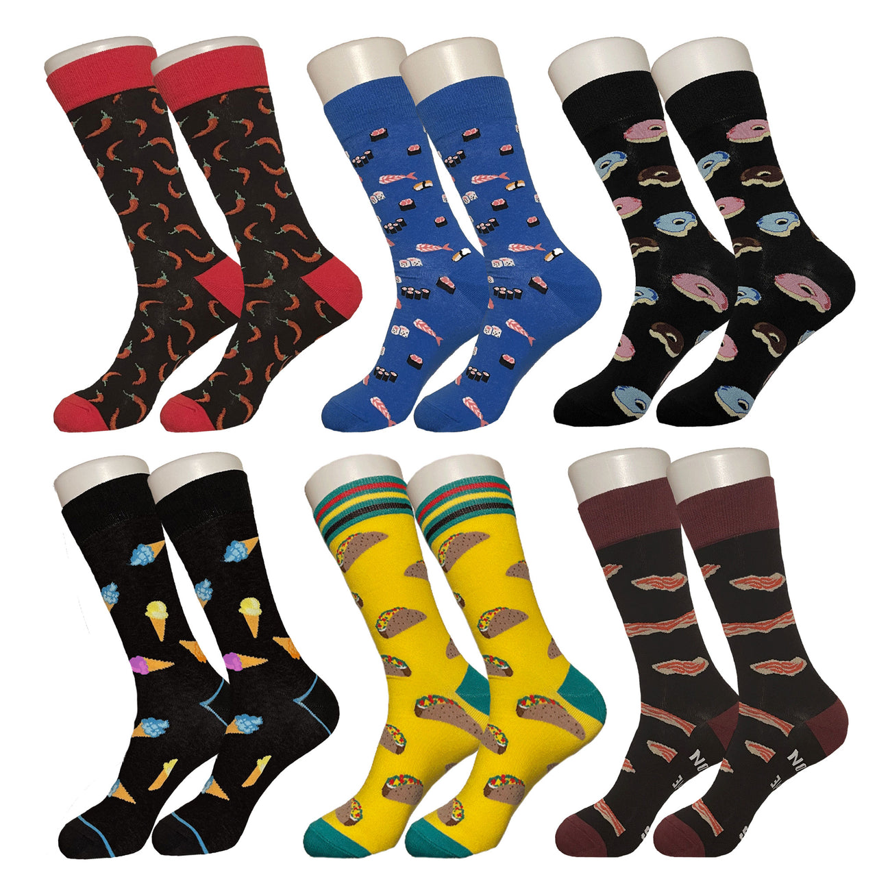 Food Lover Sock Bundle - 6 Pack