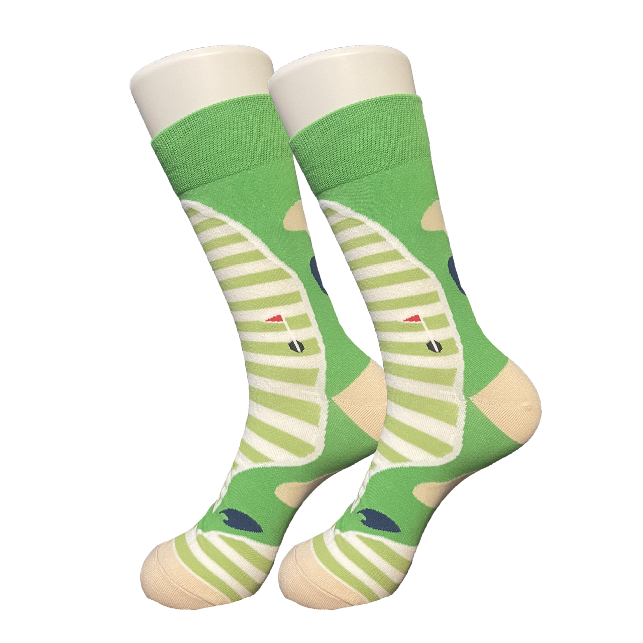 Green Golf Hole Socks