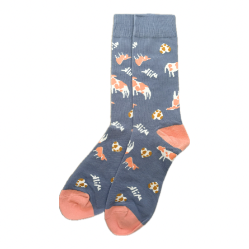 Blue Cow Socks