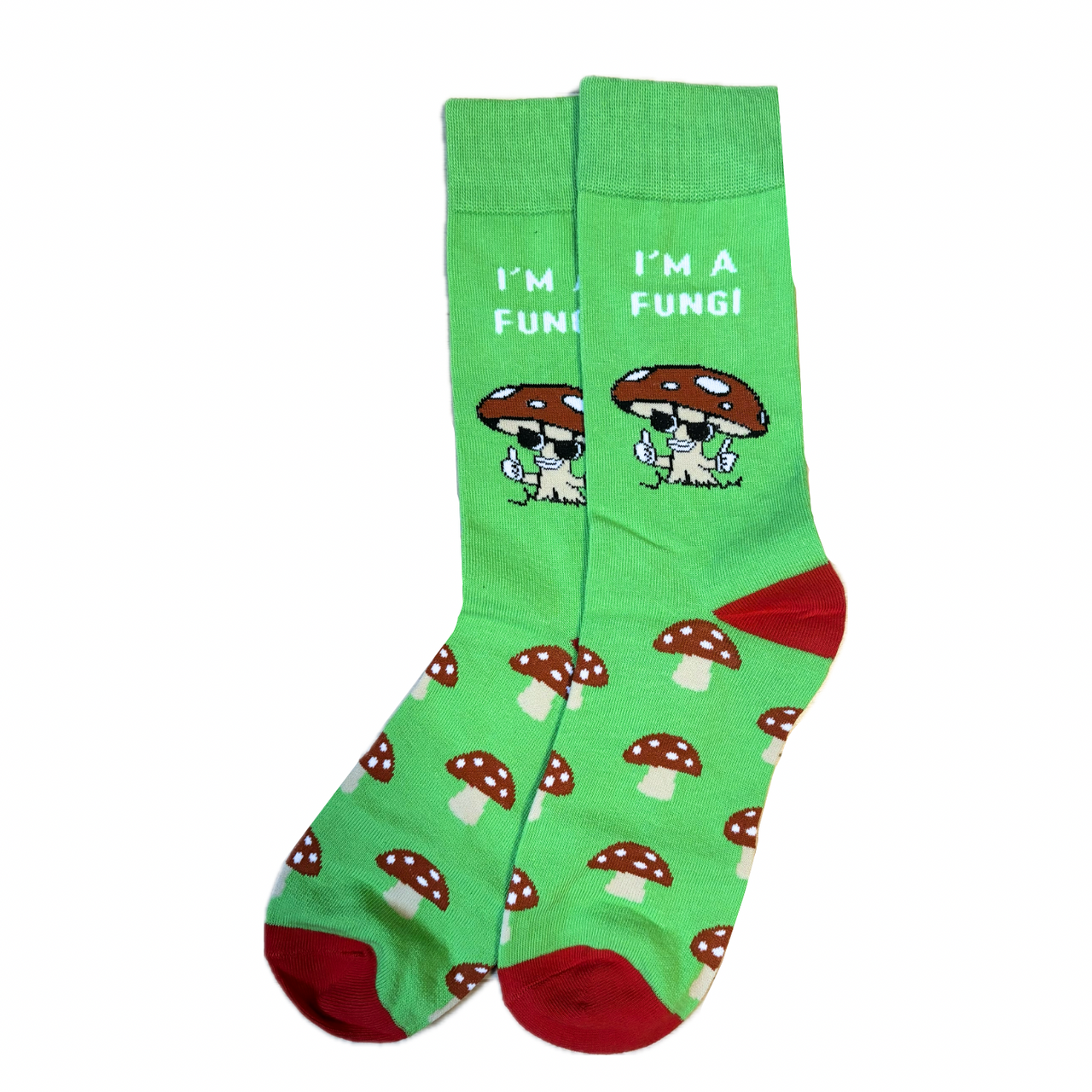 Green Fungi Shroom Socks