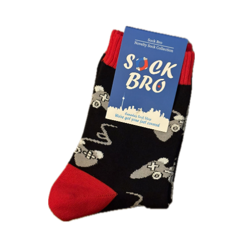 Black Video Game Socks