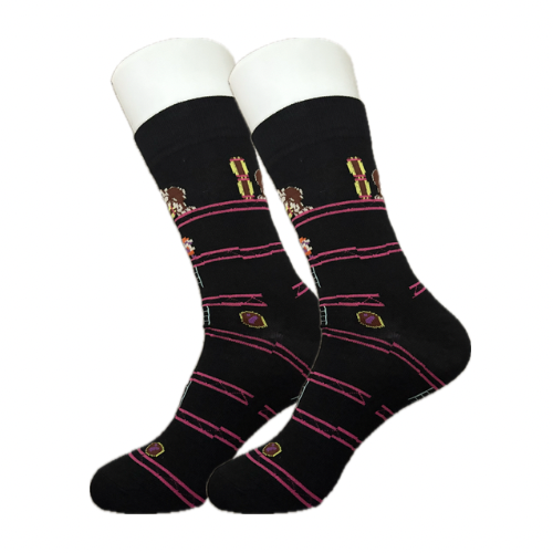 Black DK 64 Socks