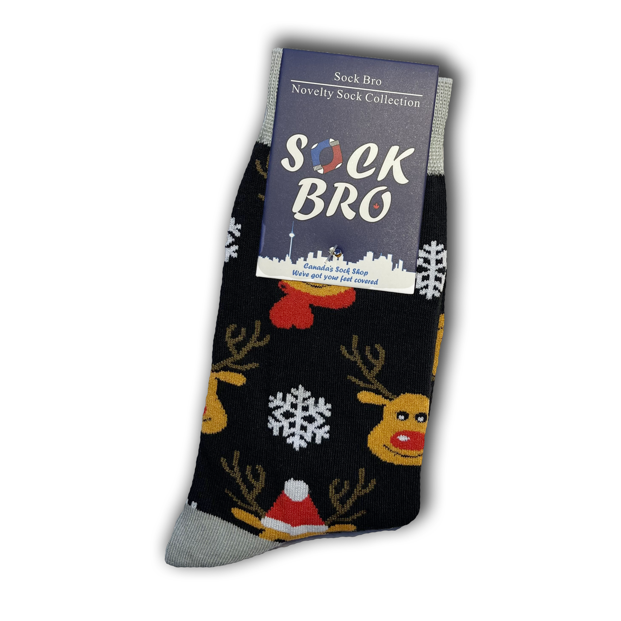 Black Reindeer Socks