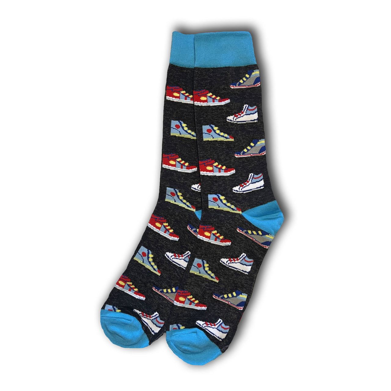 Black Sneaker Head Socks