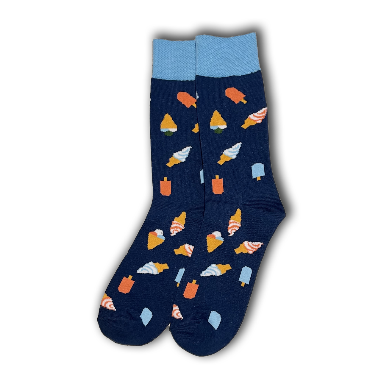 Blue Ice Cream Socks