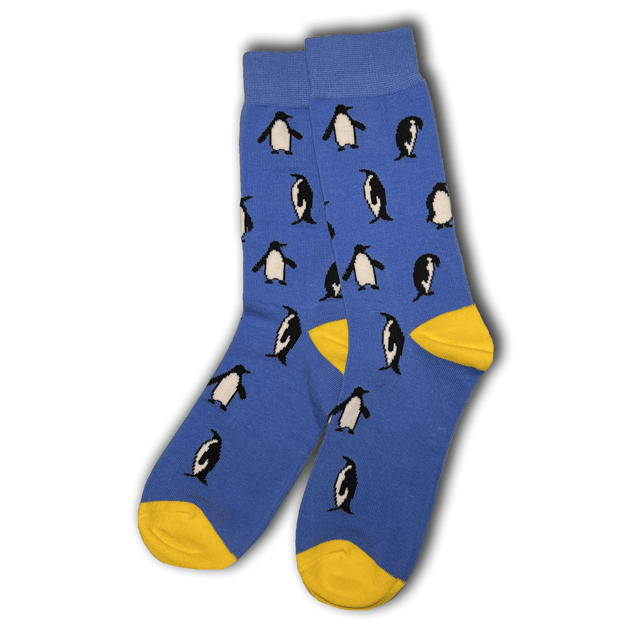 Blue Yellow Penguin Socks