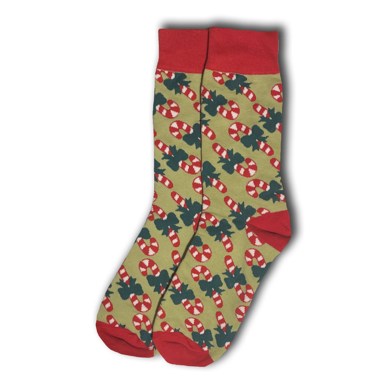 Candy Cane Ribbon Socks