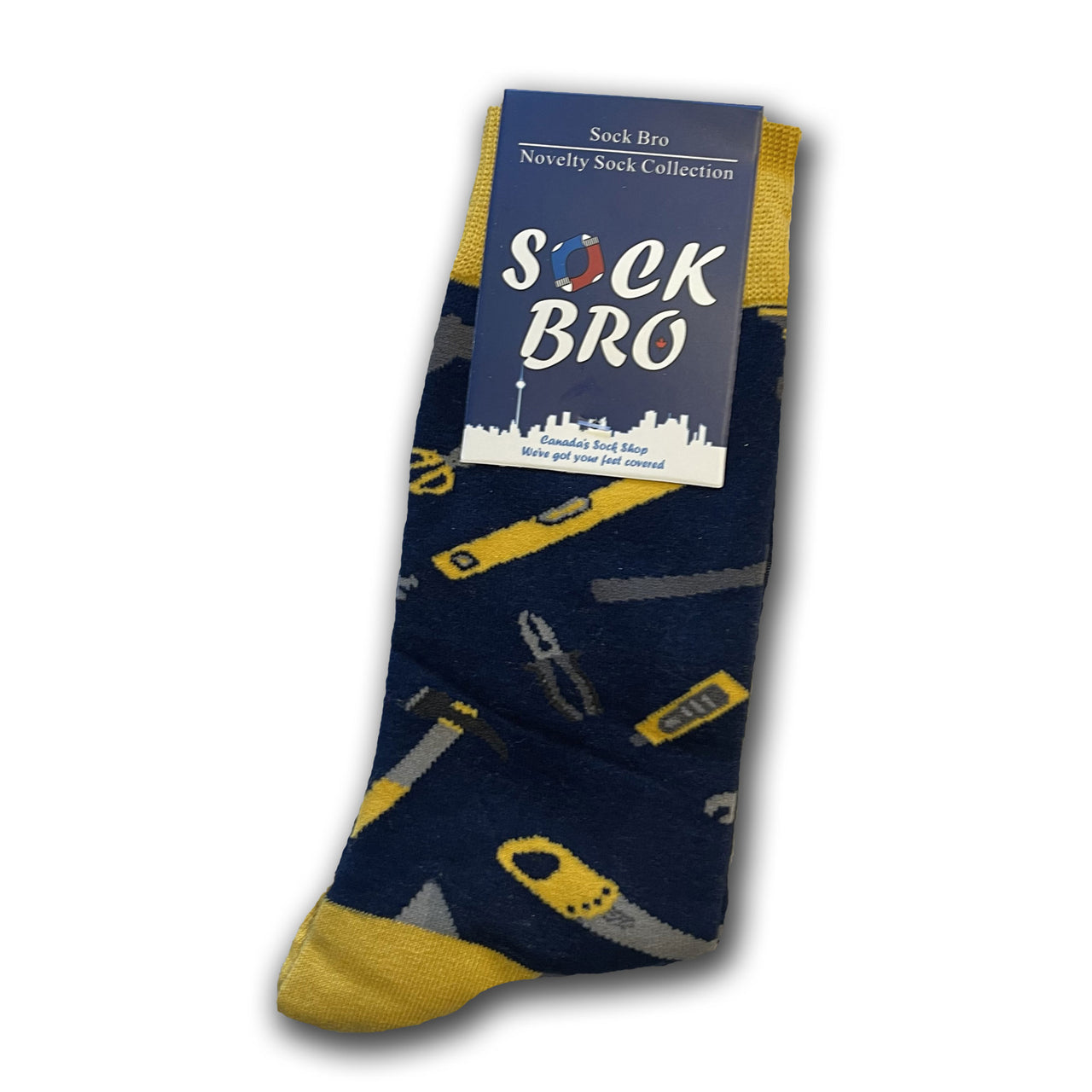 Blue Construction Tool Socks