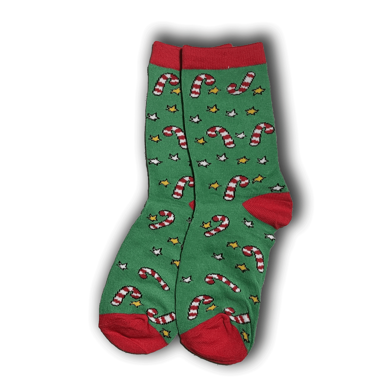 Green Candy Cane Socks