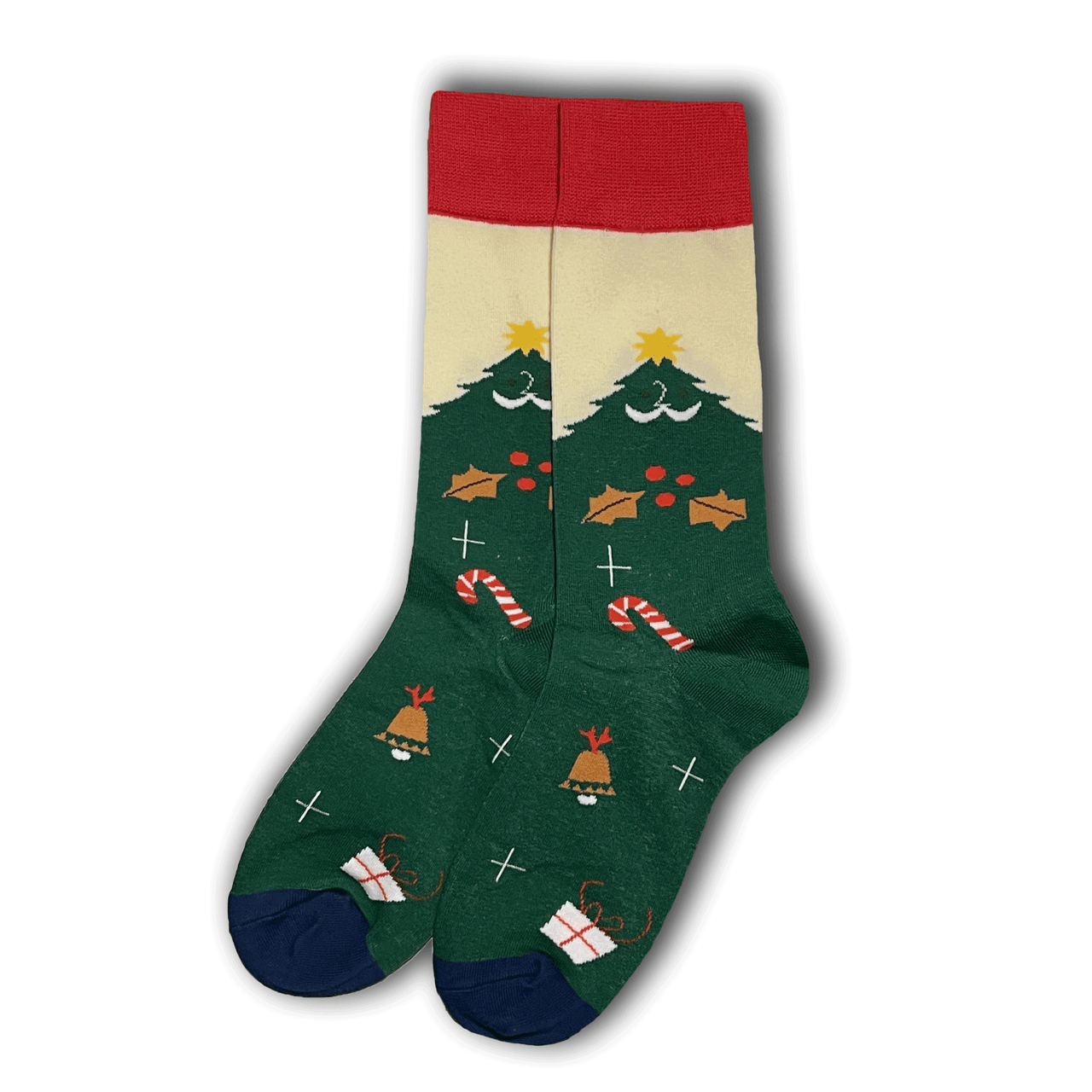 Green Christmas Tree Socks