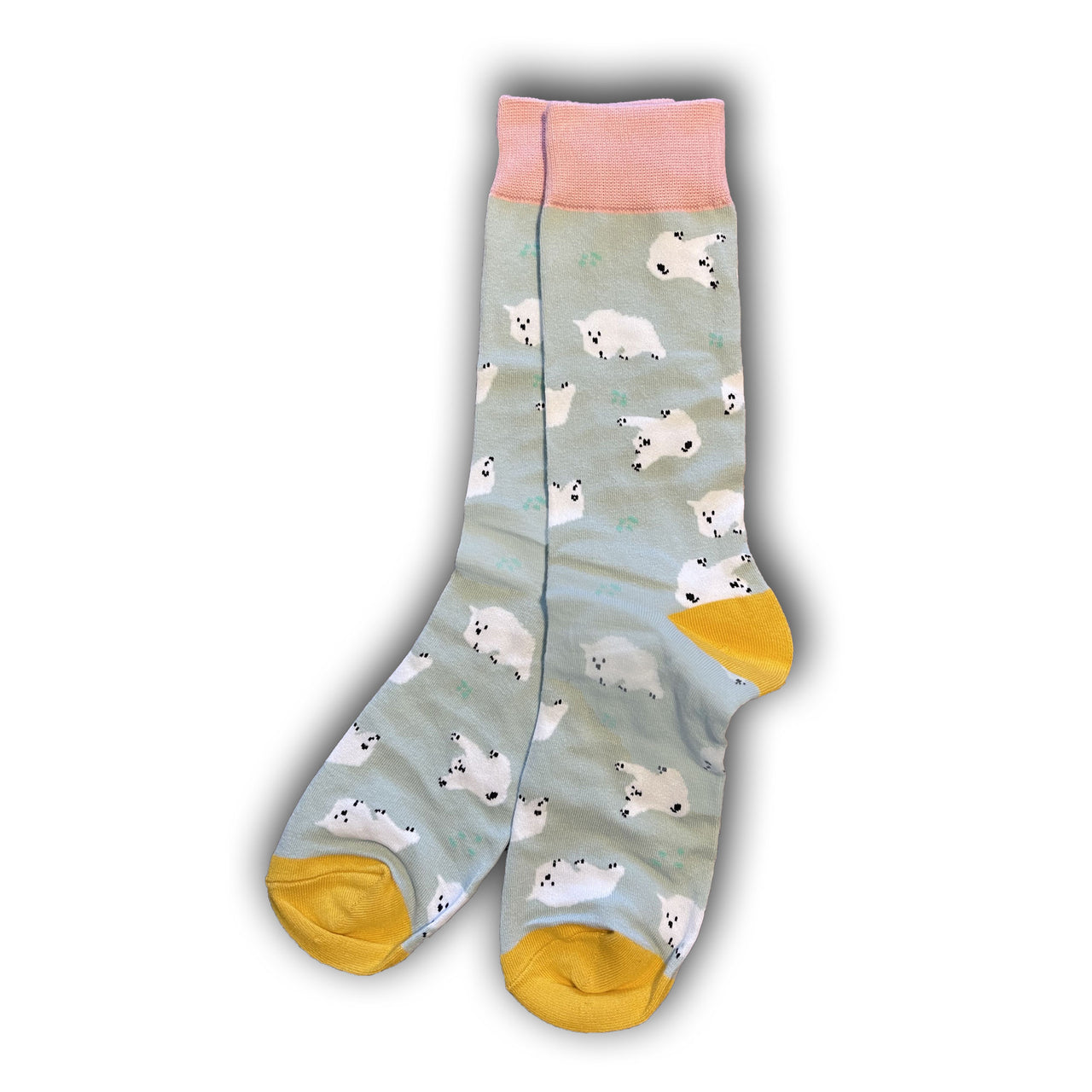 Grey Polar Bear Socks