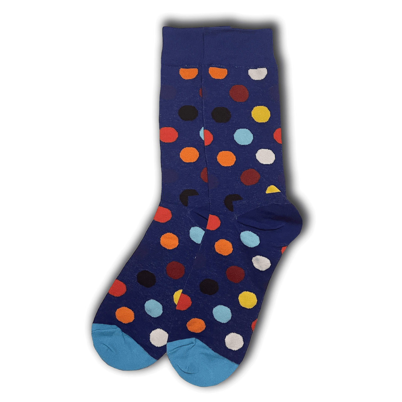 Blue Mixed Polka Dot Socks