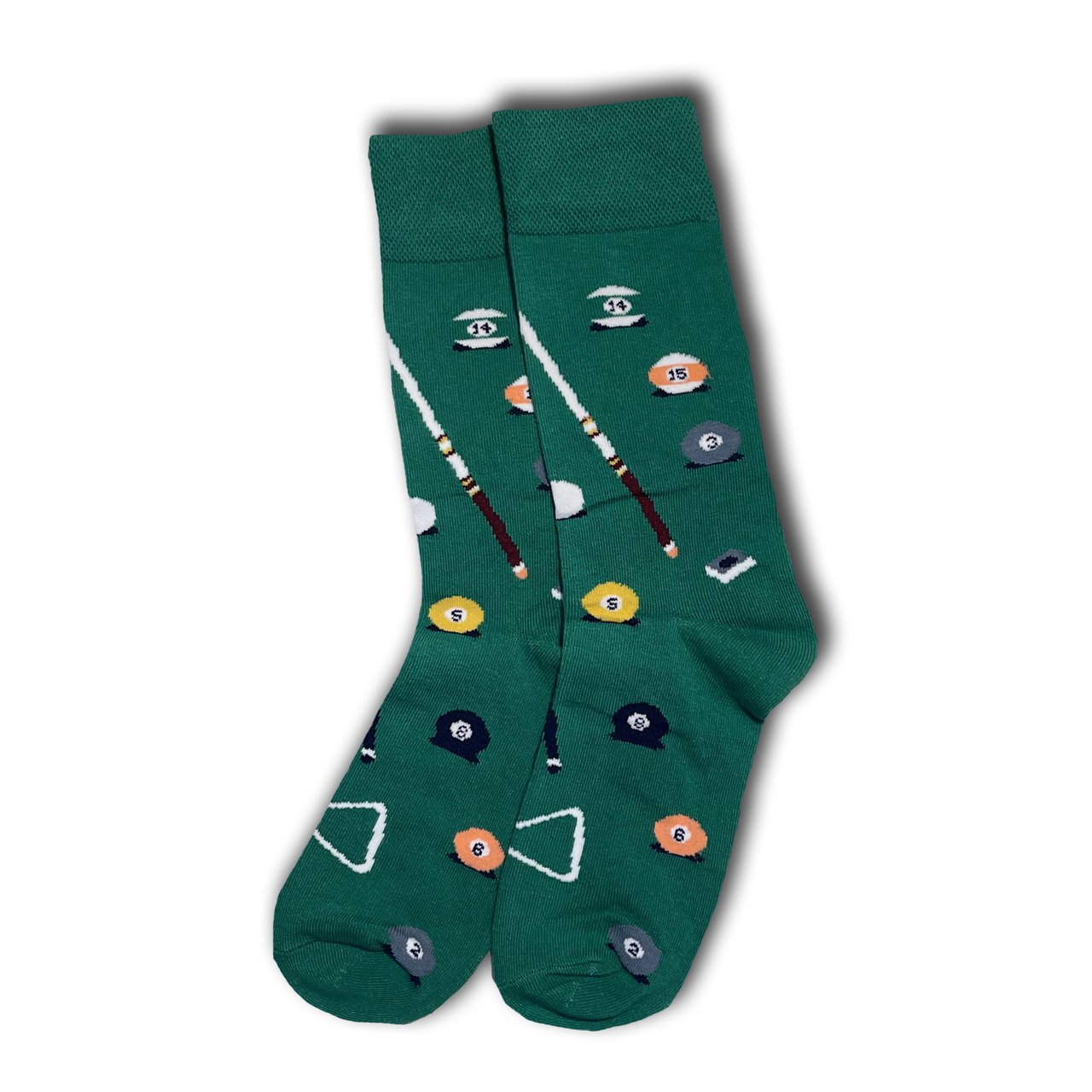 Green Pool Cue Socks