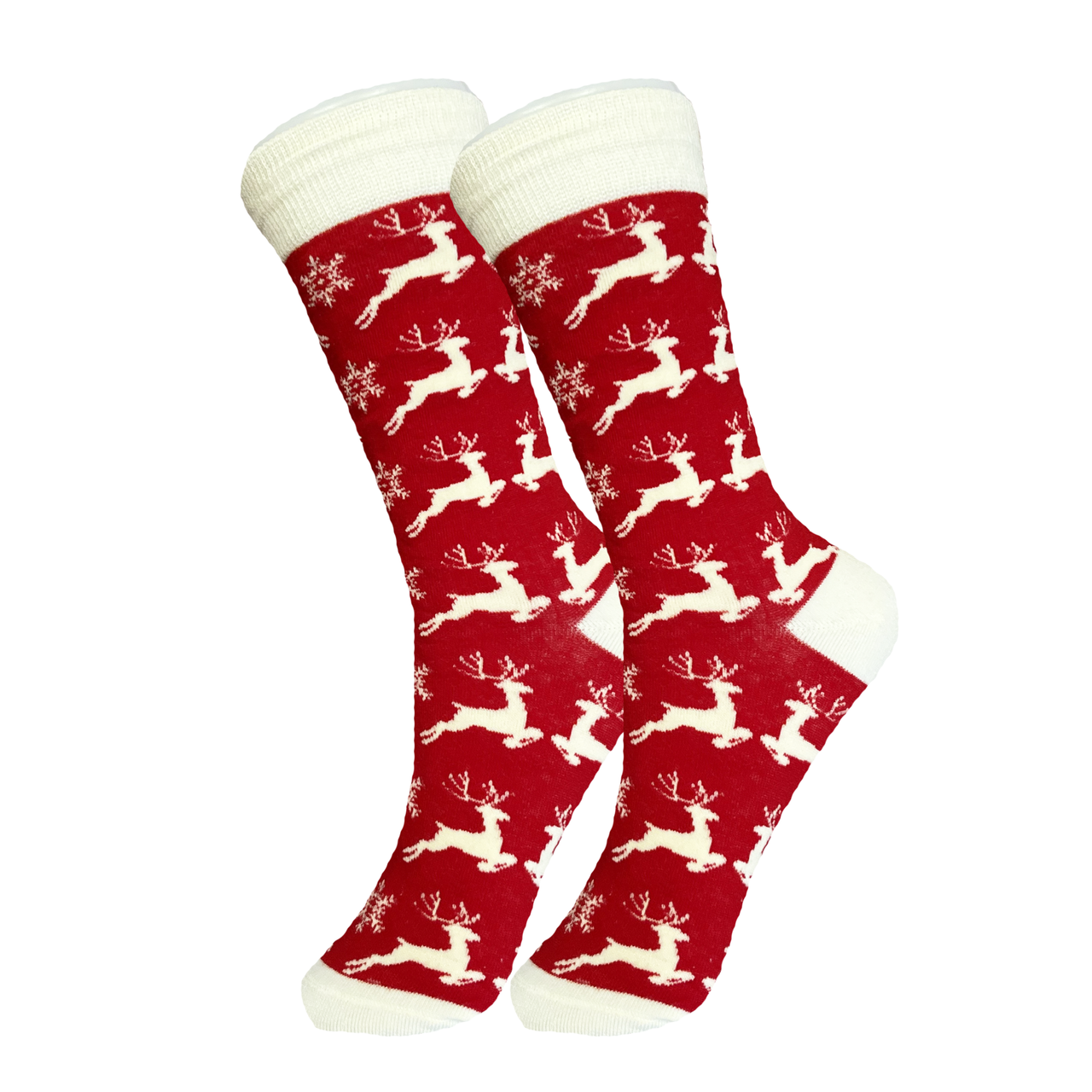 White Reindeer Socks