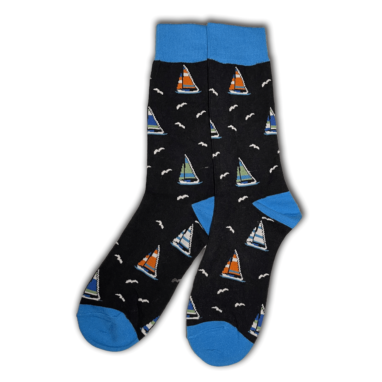 Black Sail Boat Socks