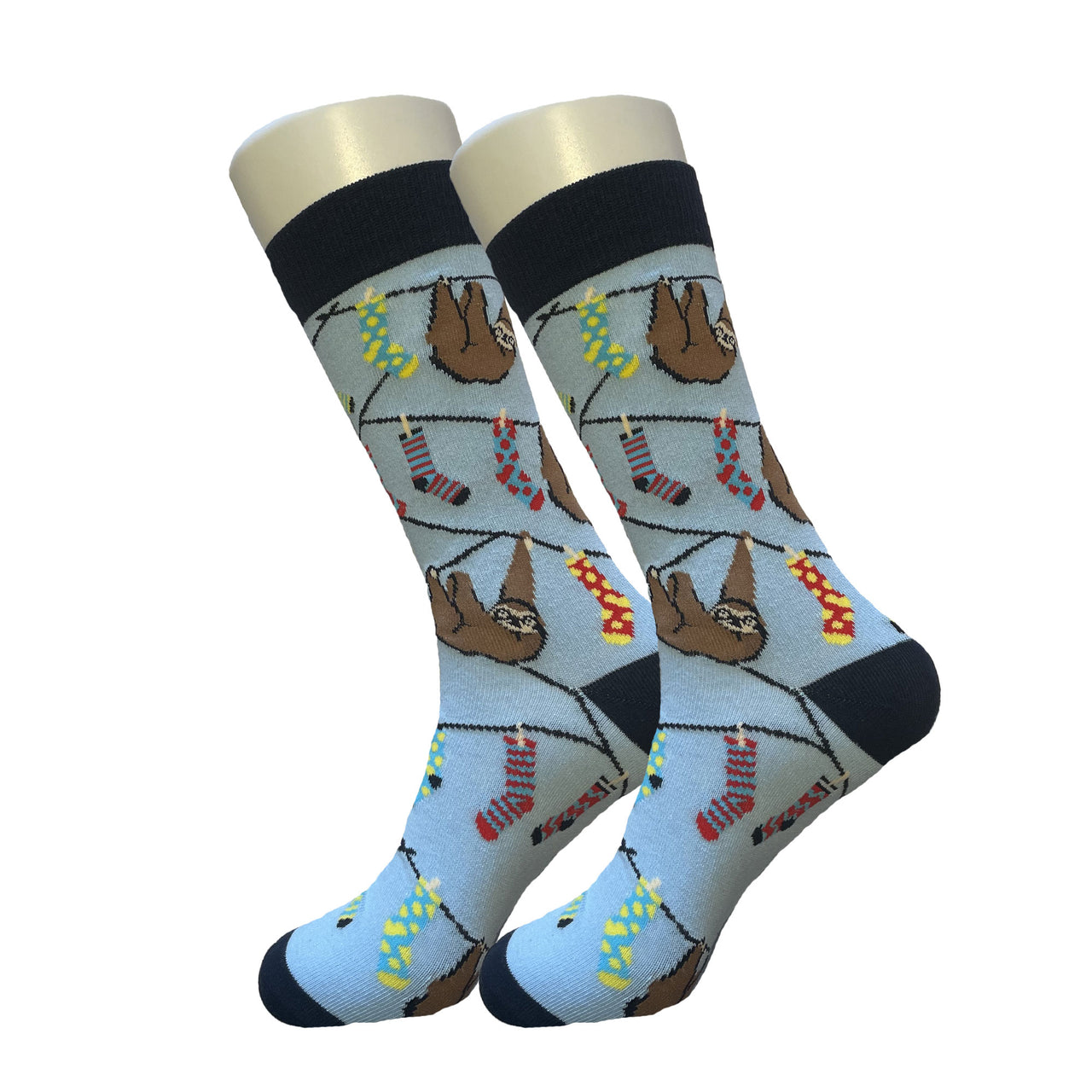 Blue Novelty Sock Sloth Socks