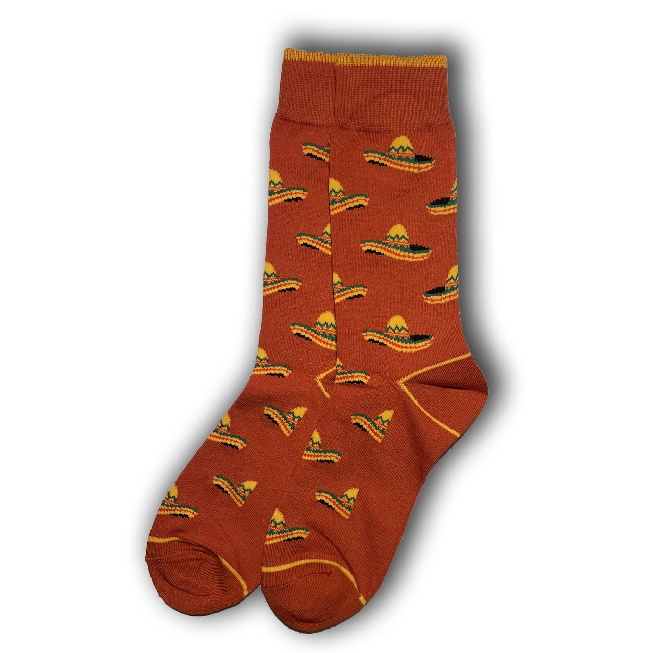 Orange Sombrero Socks