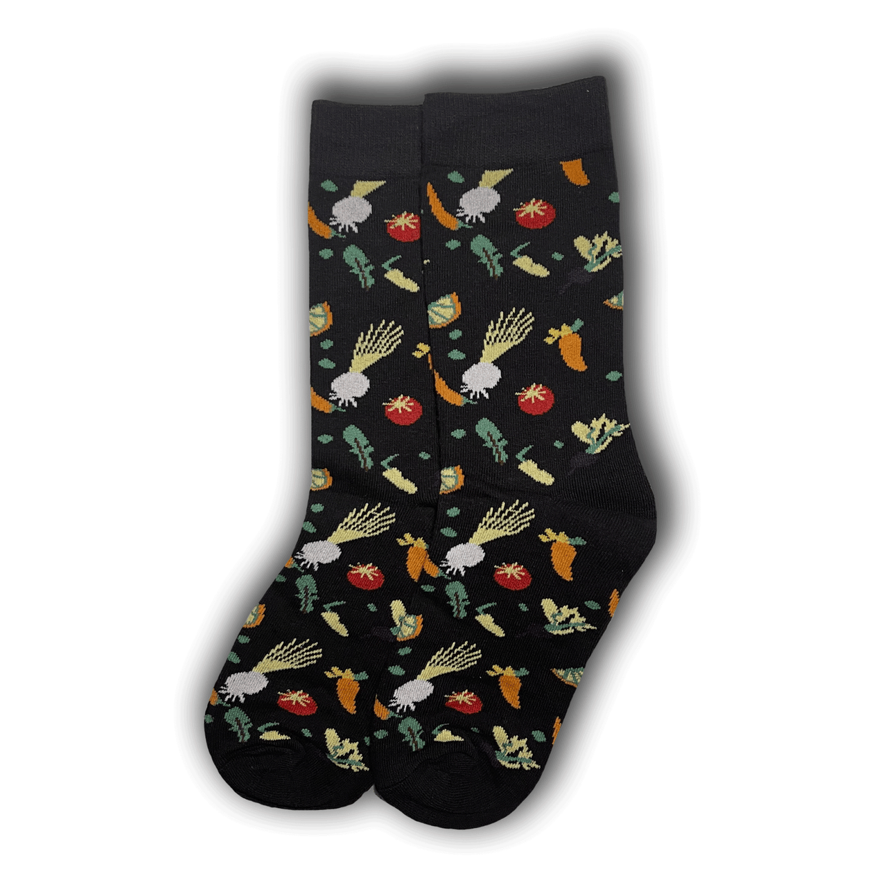 Black Vegetables Socks