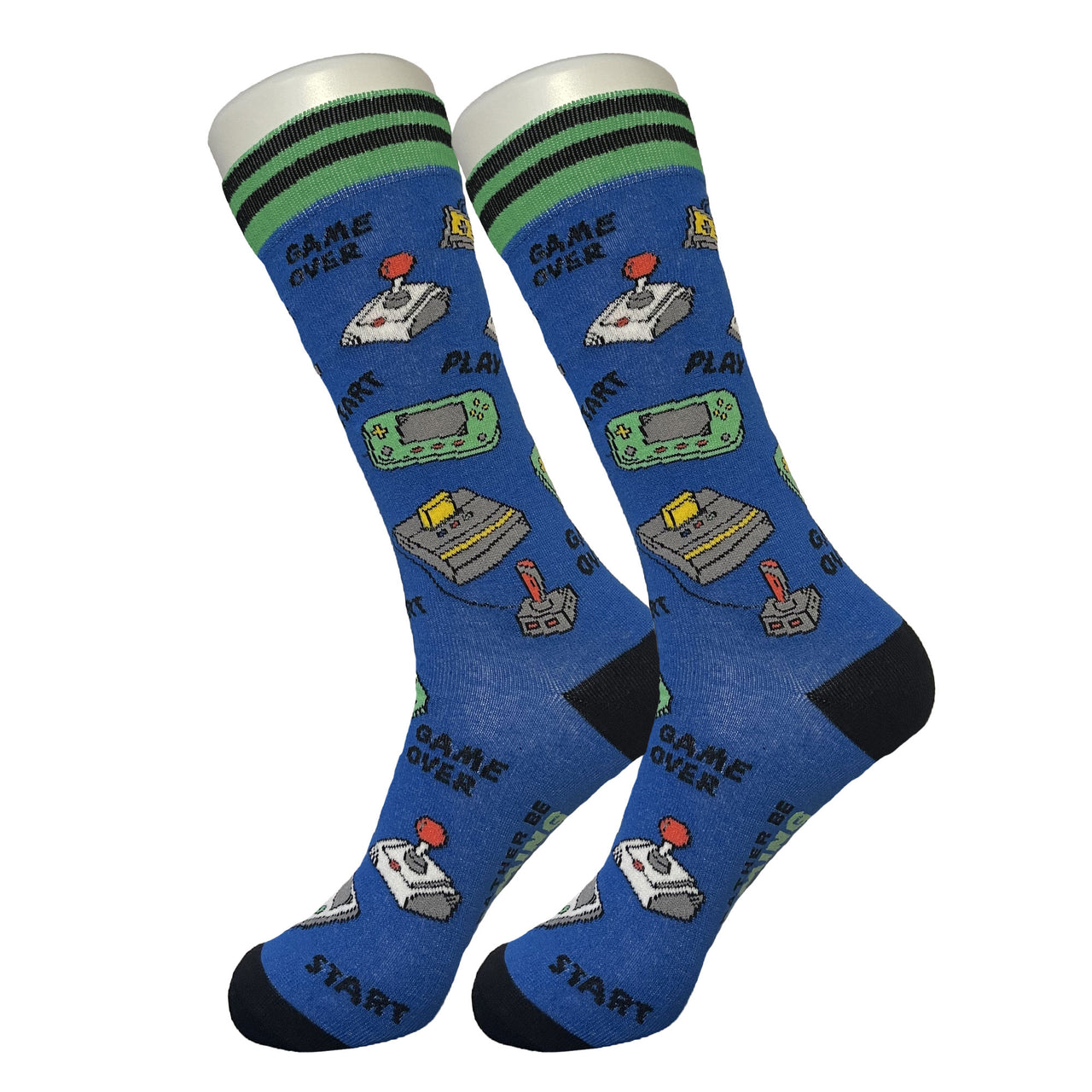 Blue Video Game Socks