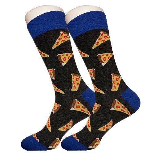 Grey Pizza Socks.