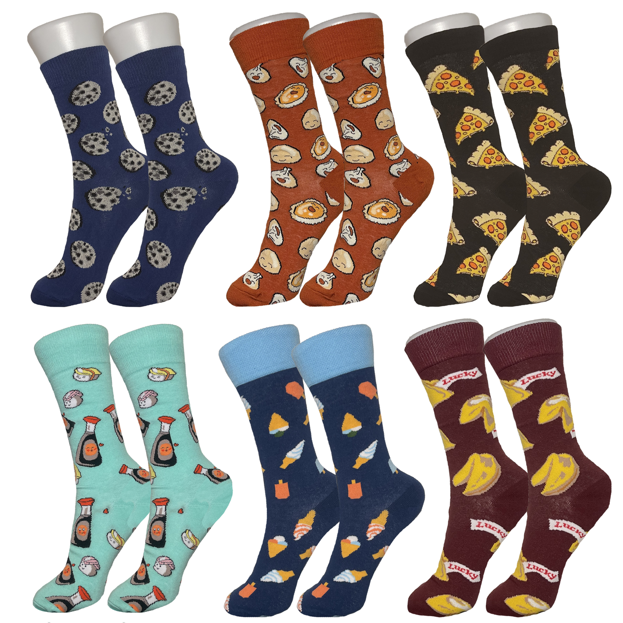 Women's Food Lover Sock Bundle - 6 Pack