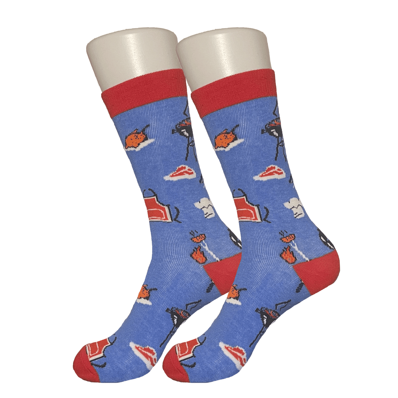 Blue Barbeque Socks