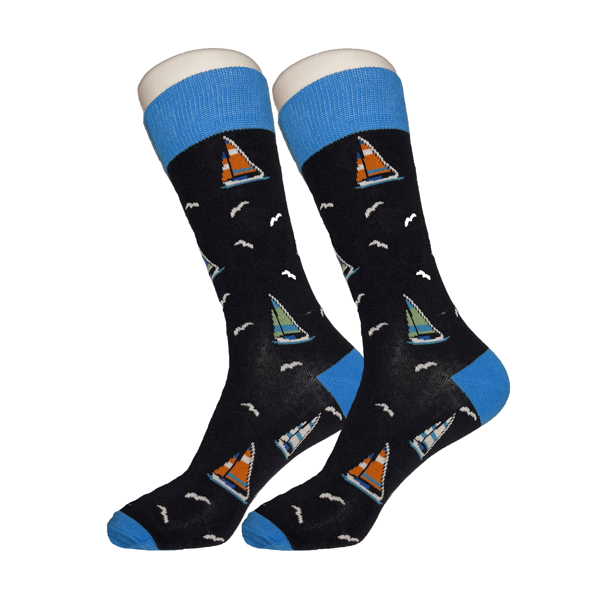 Black Sail Boat Socks - Sock Bro 