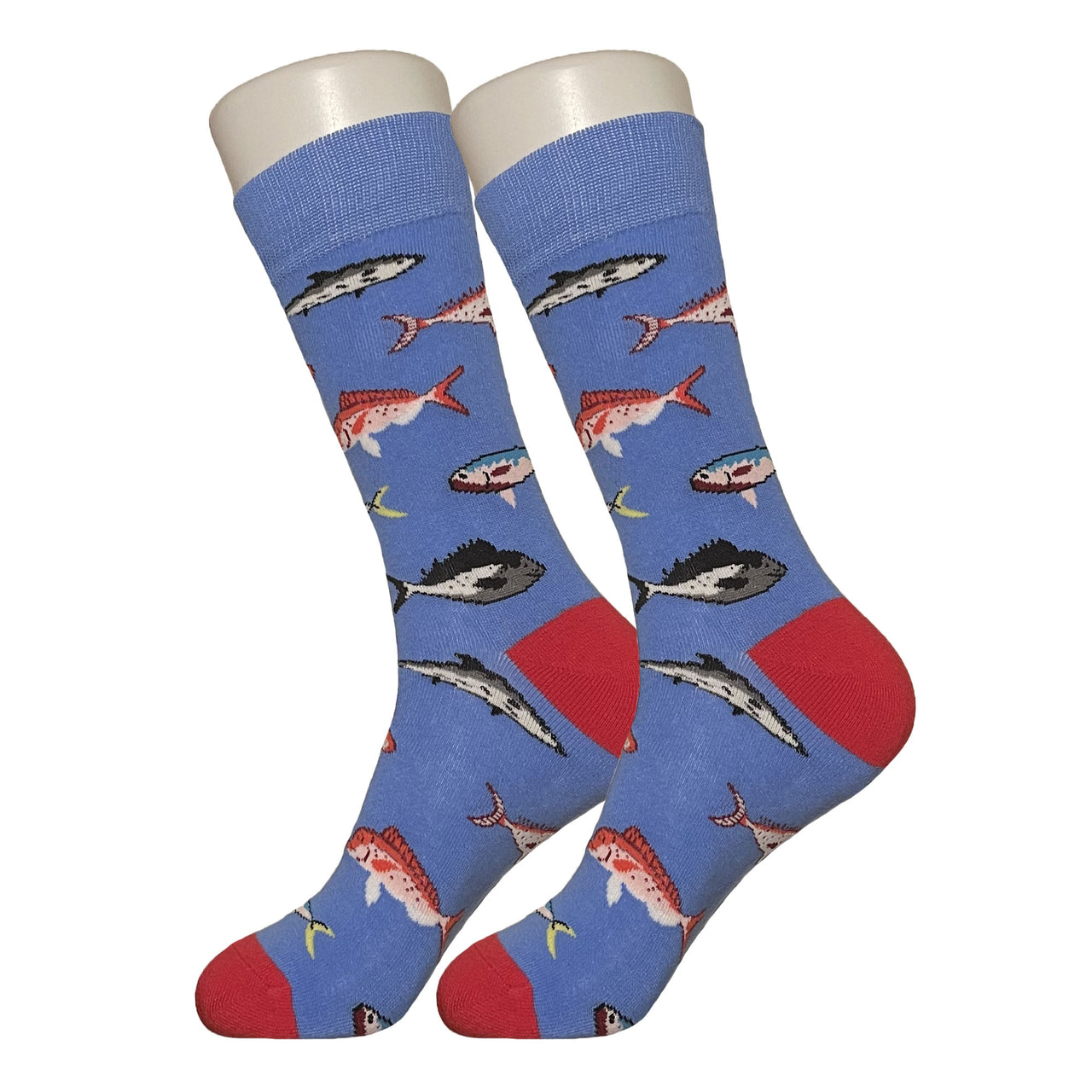 Blue Fish Socks