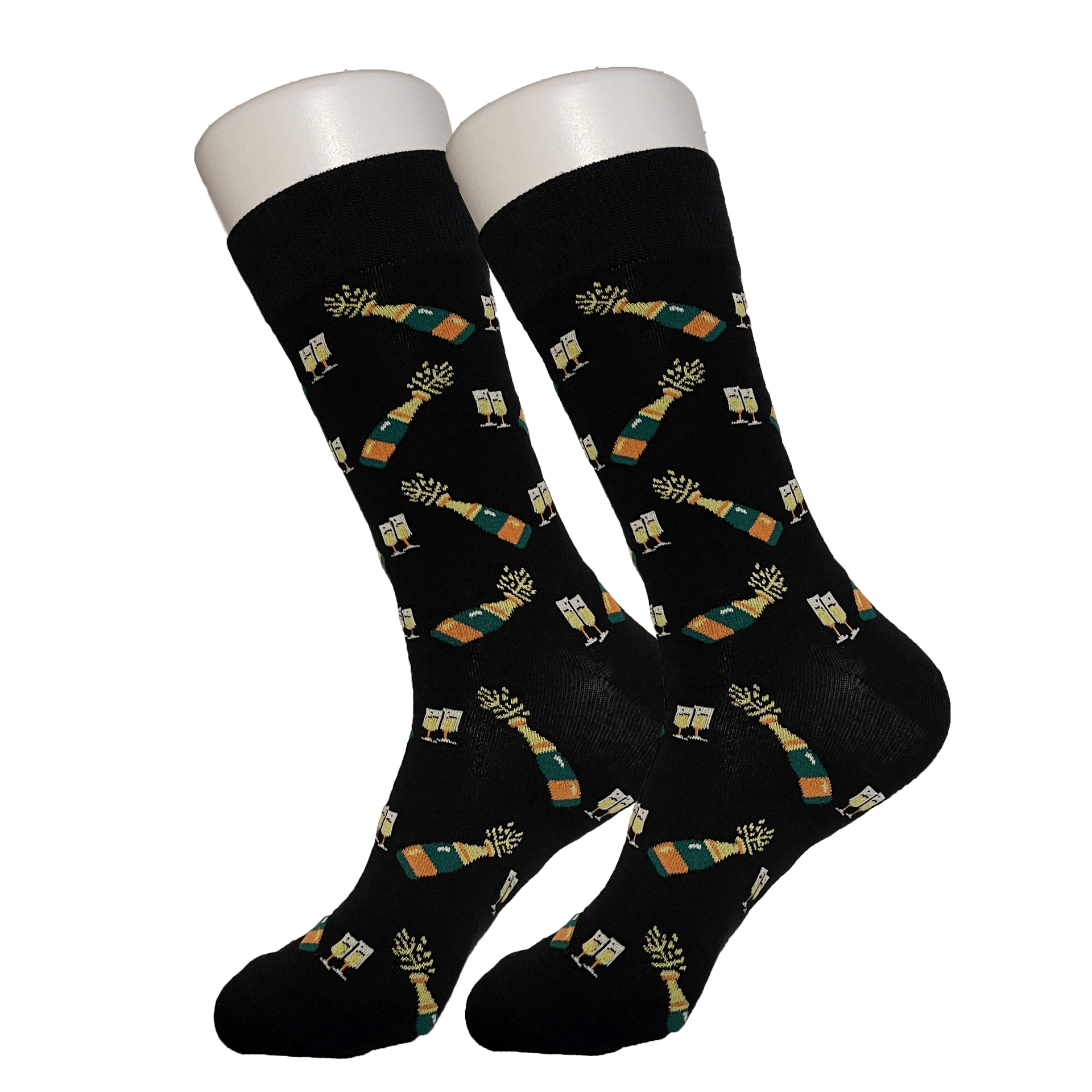 Black Champagne Socks - Sock Bro 