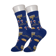 Blue Hanukkah Socks - Sock Bro 