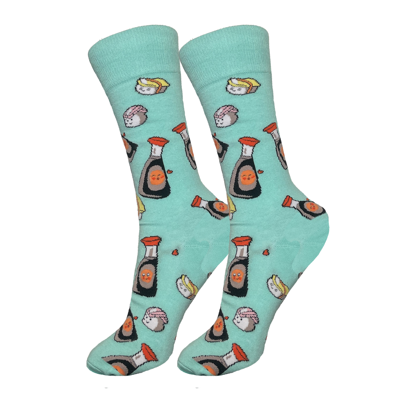 Teal Sushi Socks