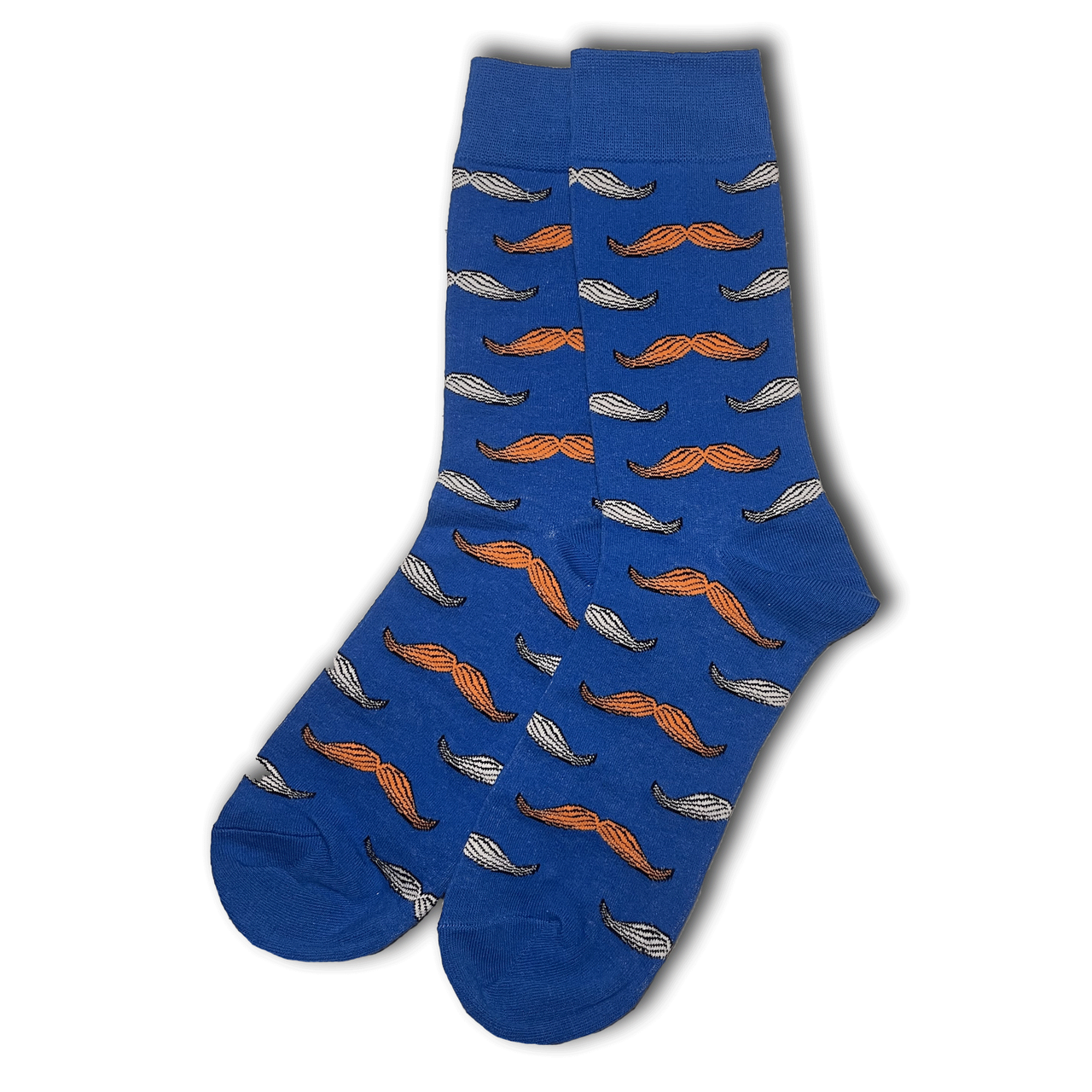 Blue Mustache Socks - Sock Bro 