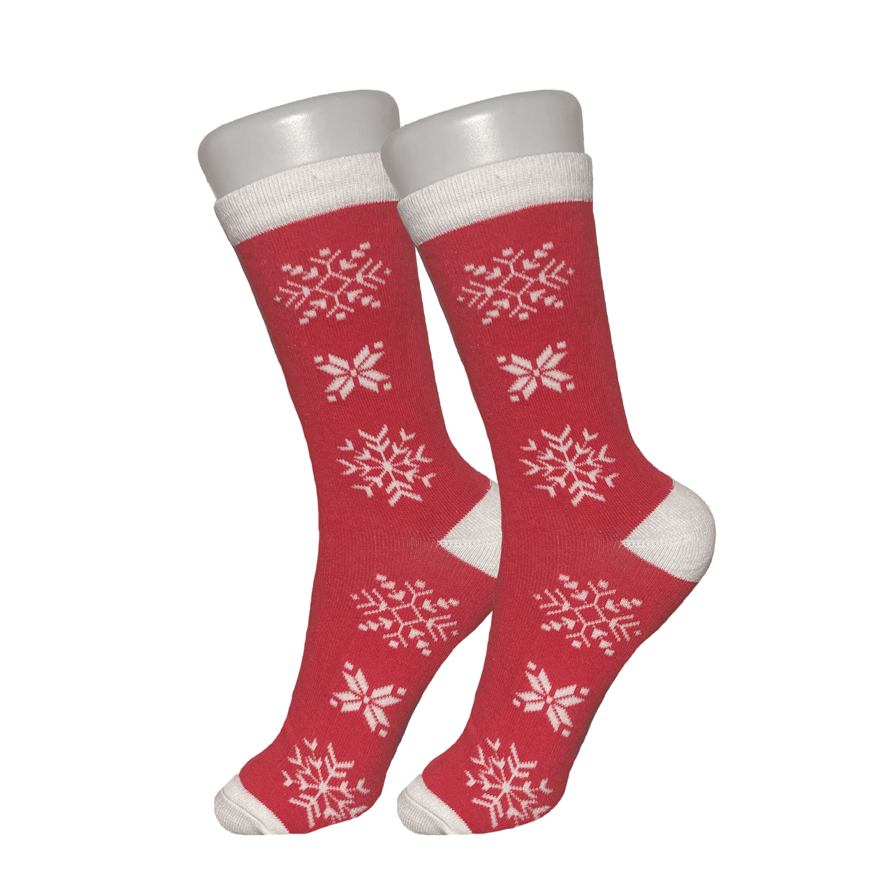 Red Snowflake Socks