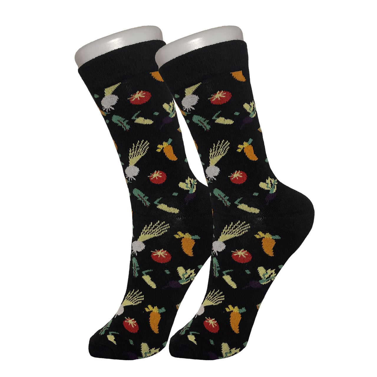 Black Vegetables Socks