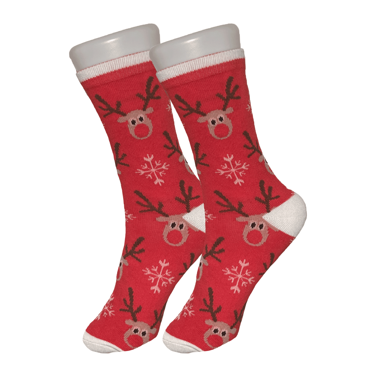 Red Reindeer Socks